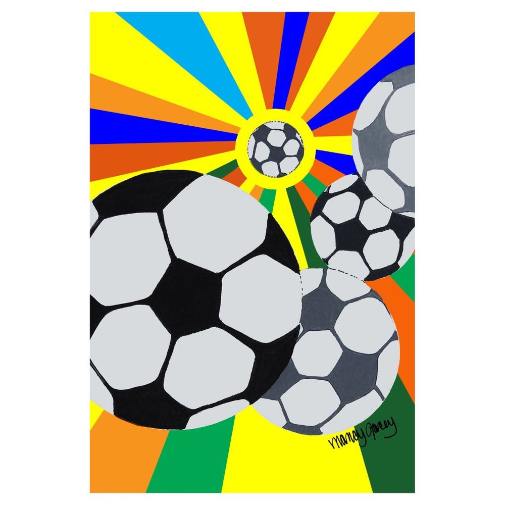 Flyin' Futbols Sleeved House Flag 28 x 40